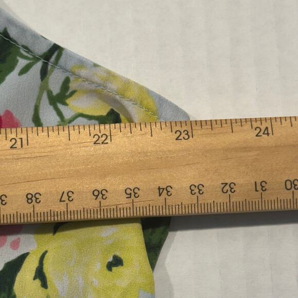 Lane Bryant Women's Floral Chiffon Flutter Sleeve Blouse Top Plus Size 16 - Picture 12 of 15